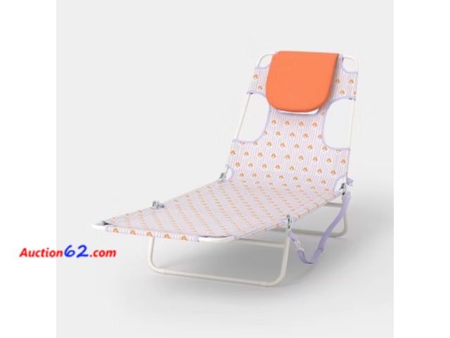 Lot 44-107f - Room Essentials Folding Beach Lounger Chair See All Photo's Appears New, A basic inspection has been given to this item. Sold AS-IS.