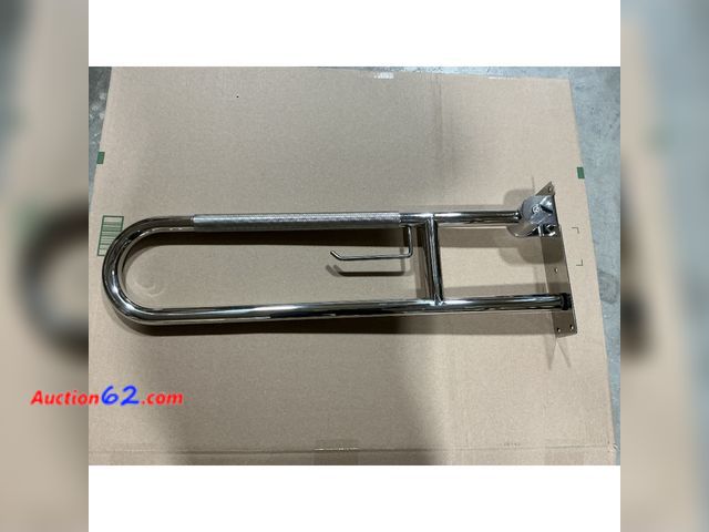 Lot 44-248 - Folding Grab Bar with Toilet Paper Holder Appears New, A basic inspection has been given to this item. Sold AS-IS.