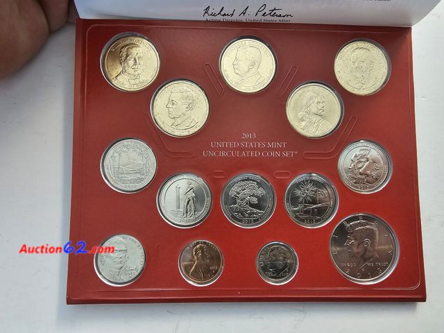 Lot 44-8515p - 2013 DENVER MINT SET - 14 COINS TOTAL! ONE OF THE LARGEST MINT SETS EVER MADE. INCLUDES SACAGAWEA DELAWARE TREATY NATIVE AMERICAN DOLLAR AND...