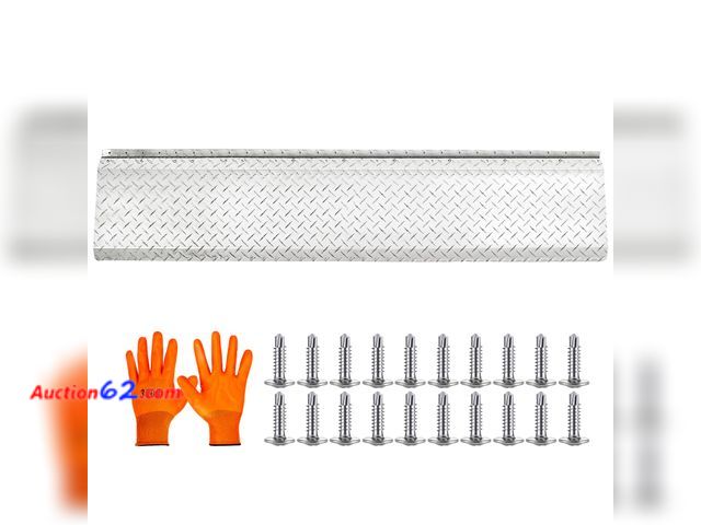 Lot 44-323 - $115.99 Retail price - Blulu 12" x 59" Aluminum Trailer Door Slider Plate Anti-Slip Foldable Trailer Ramp for Truck Doors See All Photo's Ap...
