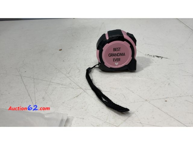 Lot 44-2631f - Pink "Best Grandma Ever" Tape Measure Appears New, A basic inspection has been given to this item. Sold AS-IS. Not Tested See All Photo's
