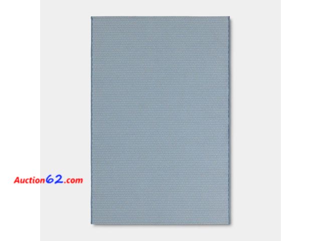 Lot 44-225e - Room Essentials Outdoor Rug Blue/White Geometric Pattern See All Photo's Appears New, A basic inspection has been given to this item. Sold A...