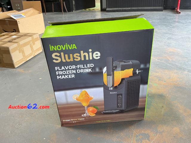 Lot 44-903w - Not Tested- Sold as is- Inoviva Slushie Flavor-Filled Frozen Drink Maker E-Commerce Return, A basic inspection has been given to this item. ...
