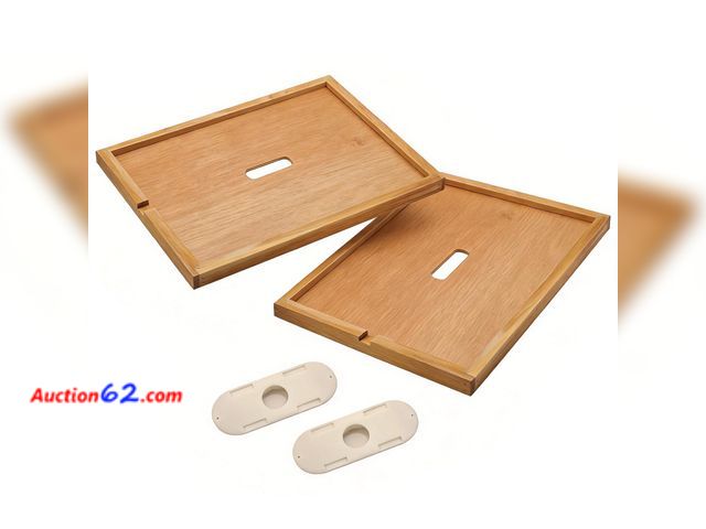 Lot 44-115m - KAIMONOYOU 2Pcs Beeswax-Coated Beehive Inner Cover for 10-Frame Box See All Photo's Appears New, A basic inspection has been given to this i...