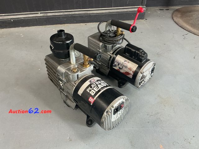 Lot 44-960j - Lot of (2) Vacuum Pumps For AC- Seller States Working conditions  Used See All Photo's Not Tested