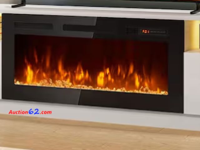 Lot 44-1536j - 80 in. Wall Mount Modern Electric Fireplace  Appears New, A basic inspection has been given to this item. Sold AS-IS. See All Photo's Not Te...