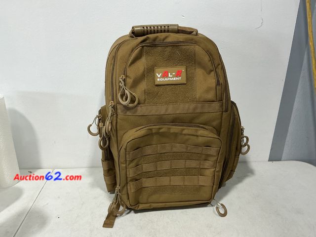 Lot 44-527j - V L-R Equipment 3 Pistol Range Backpack Tan See All Photo's Not Tested Appears New, A basic inspection has been given to this item. Sold AS-...