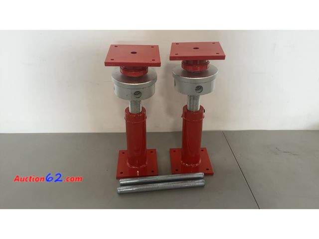 Lot 44-1955o - $150 Retail price - Pair of Adjustable Steel Jack Posts Appears New, A basic inspection has been given to this item. Sold AS-IS. See All Pho...