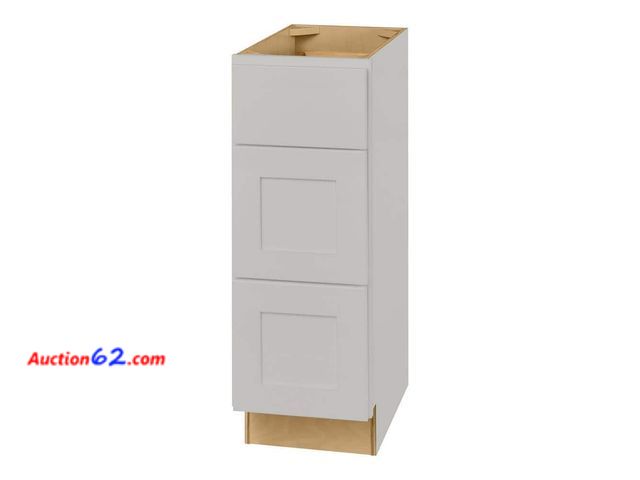 Lot 44-1534j - $165 Retail price - Avondale 12 in. W X 21 in. D X 34.5 in. H Ready to Assemble Plywood Shaker Drawer Base Bath Cabinet in Dove Gray Not Tes...