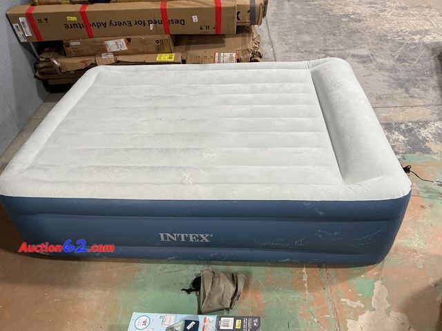 Lot 44-1566 - Intex Dura-Beam Plus Airbed - Queen Size, Mid-Rise, Built-in Pump E-Commerce Return, A basic inspection has been given to this item. Sold AS...