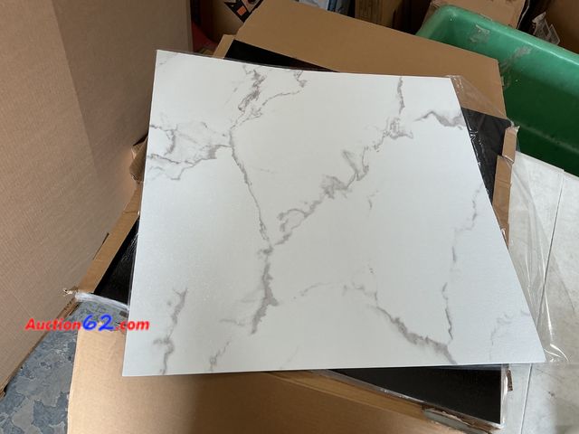 Lot 44-1116o - Square Marble Look Floor Tiles See All Photo's Not Tested Appears New, A basic inspection has been given to this item. Sold AS-IS.