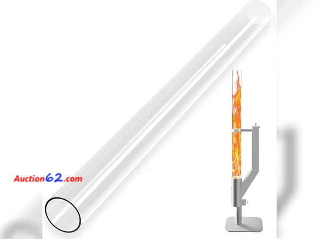 Lot 44-4093a - Wood Pellet Patio Heater Glass Tube Replacement, 39.3 x 3.1 Inch (100 x 8cm) Glass Tube for Pellet Heater Replacement parts Appears New, A b...