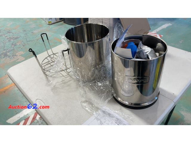 Lot 44-1500m - $120 Retail price - Purewell Gravity-Fed Water Filter System Stainless Steel 2.25 Gallons See All Photo's Not Tested E-Commerce Return, A ba...