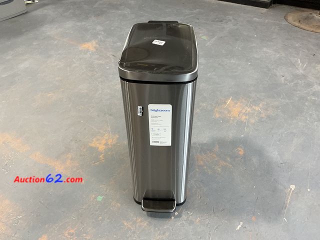 Lot 44-985j - Brightroom Stainless Steel Trash Can 11.8 Gallon See All Photo's E-Commerce Return, A basic inspection has been given to this item. Sold AS-...