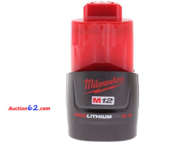 Lot 44-229g - Milwaukee 48-11-2420 M12 Redlithium 2.0 Compact 12V  Tested & Working