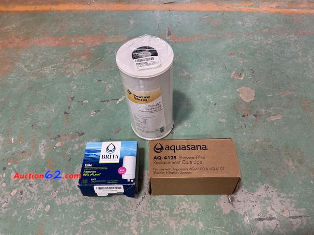 Lot 44-977 - $100 Retail price - Pentair Water, Pentek RFFE10-BB, Brita Elite, Aquasana AQ-4125 Shower Filter Replacement Cartridge Not Tested E-Commerce...