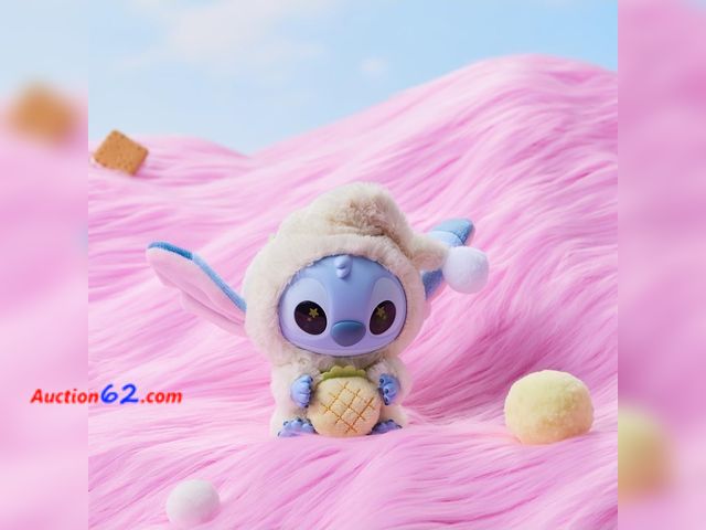 Lot 44-7123i - Lot of (5) Disney Stitch "Eat Something Before Sleep" collection vinyl plush toy E-Commerce Return, A basic inspection has been given to thi...