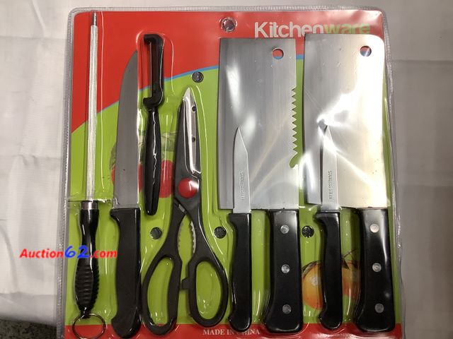 Lot 44-6167q - 8pc Kitchenware cutlery set New.  See All Photo's Not Tested Never opened, Factory Sealed