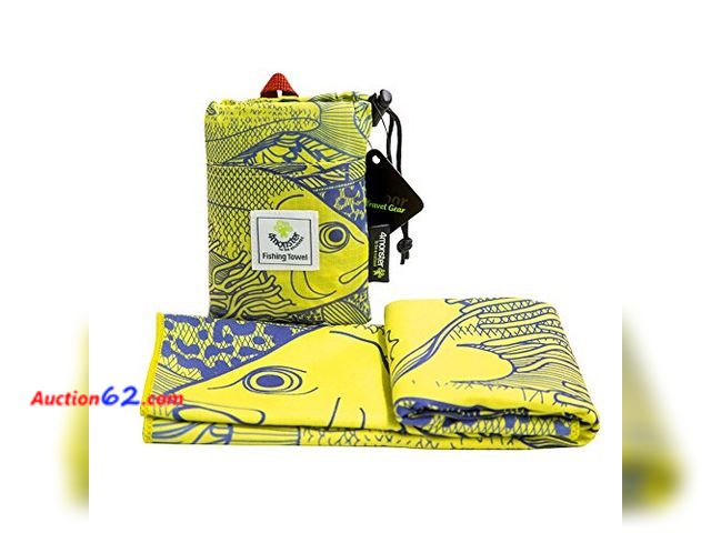 Lot 44-119g - Microfiber Fishing Printed Towel  Appears New, A basic inspection has been given to this item. Sold AS-IS.