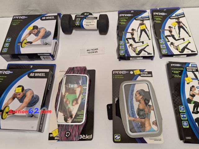 Lot 44-7424r - Miscellaneous lot of exercise items  E-Commerce Return, A basic inspection has been given to this item. Sold AS-IS.
