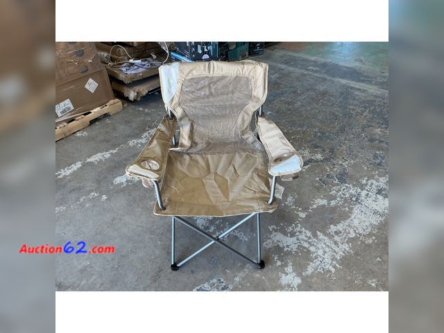 Lot 44-1517 - Outdoor Portable Mesh Chair Tan - Embark™: Steel Frame Camp Seat E-Commerce Return, A basic inspection has been given to this item. Sold AS-...