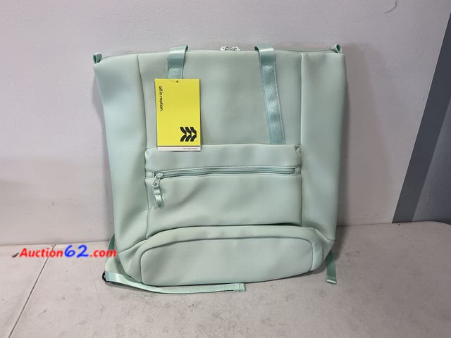Lot 44-4046w - Size 16" - Faux Neoprene Tote Backpack Appears New, A basic inspection has been given to this item. Sold AS-IS. See All Photo's Not Tested
