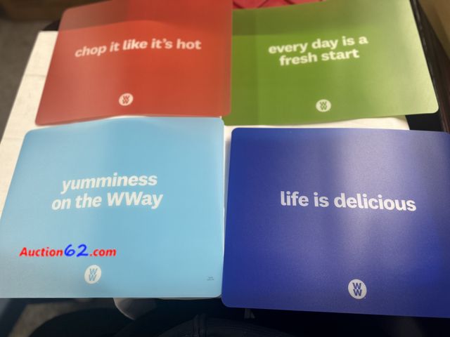 Lot 44-6026f - Set of 4 weight watchers flexible cutting mats. New. Opened for photos See All Photo's Not Tested Never opened, Factory Sealed