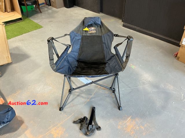 Lot 44-514e - Tommy Bahama Swing Hammock Camping Chair with Carry Bag E-Commerce Return, A basic inspection has been given to this item. Sold AS-IS. See A...