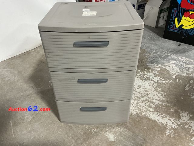 Lot 44-1516w - brightroom 3-Drawer Tower, Storage Cabinet, Gray, 32" H x 20" W x 19" D Not Tested See All Photo's Dirty E-Commerce Return, A basic inspecti...