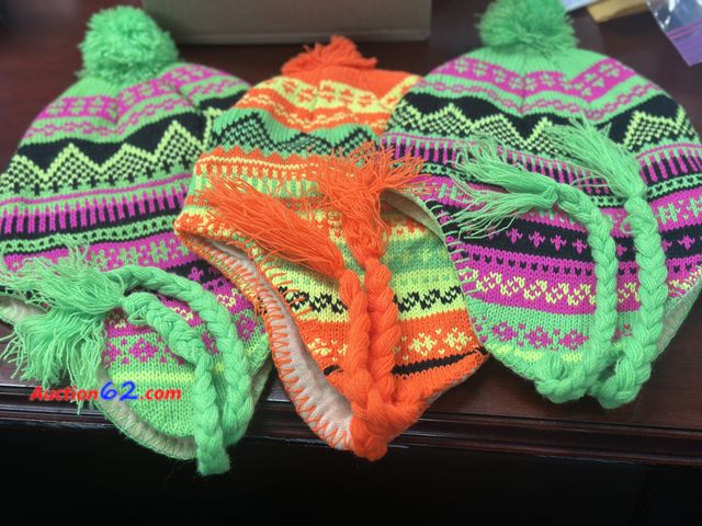 Lot 44-4082f - Lot of 3 sock hats with tassels. New. See All Photo's Not Tested Never opened, Factory Sealed