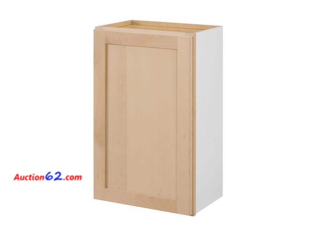 Lot 44-551t - 18 in. W X 12 in. D X 30 in. H Ready to Assemble Wall Kitchen Cabinet in Unfinished with CLICKREADY Technology Appears New, A basic inspecti...