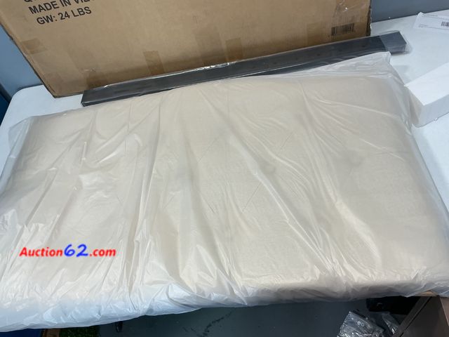 Lot 44-4030f - Beige Upholstered Headboard Model 889142220145 Appears New, A basic inspection has been given to this item. Sold AS-IS. Not Tested See All P...