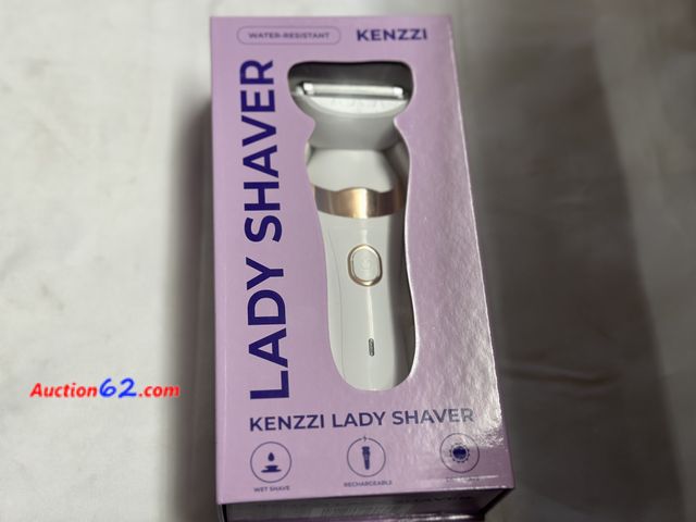 Lot 44-6090a - Kenzzi lady shaver wet or dry shave rechargeable. Contour head quick and effective Appears New, A basic inspection has been given to this it...