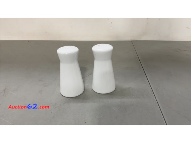 Lot 44-1915 - White Ceramic Salt and Pepper Shakers Set See All Photo's Not Tested Appears New, A basic inspection has been given to this item. Sold AS-IS...