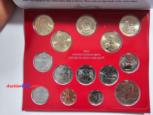 Lot 44-8511p - 2011 DENVER MINT SET - 14 COINS TOTAL! ONE OF THE LARGEST MINT SETS EVER MADE. INCLUDES ANDREW JOHNSON, ULYSSES S. GRANT, RUTHERFORD B. HAYE...