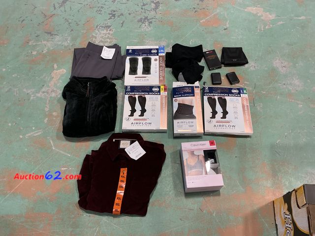 Lot 44-1569b - $150 Retail price - Copper Fit, Calvin Klein - Compression Socks, Knee Sleeves, Back Support, Apparel - Assorted Sizes See All Photo's Not T...