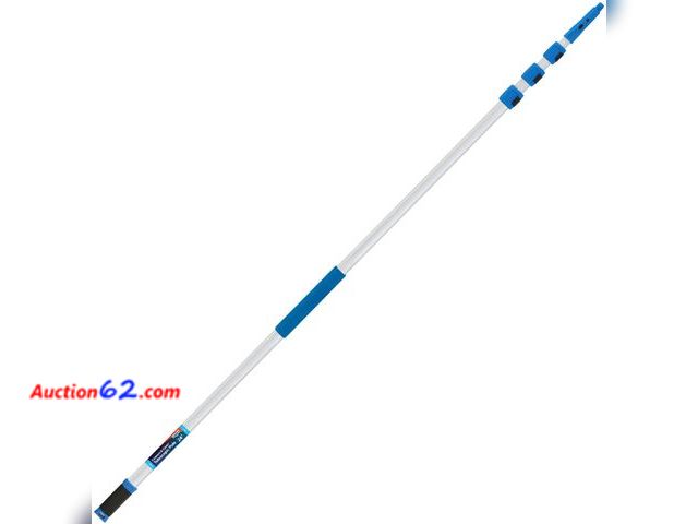 Lot 44-968j - Unger Professional Connect and Clean 7’-24’ Aluminum Telescopic Extension Pole with Locking Cone and Quick-Flip Clamp, Indoor and Outdoor Us...