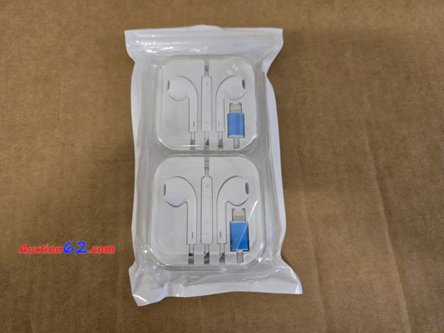 Lot 44-6692g - 2 Pack Apple Earbuds [Apple MFi Certified] Headphones Earphones with Lightning Wired in Ear Headphone Plug Stereo Bass Compatible for iPhone...