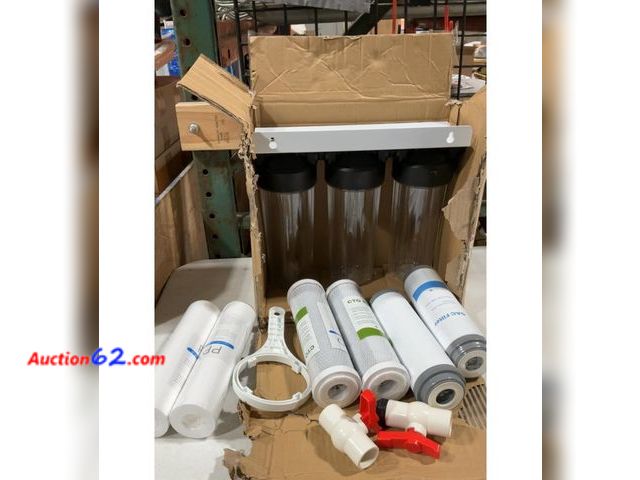 Lot 44-4062a - $193.99 Retail price - Whole House Water Filter System, 3-Stage Home Water Filtration System Highly Reduces Chlorine Odor,Taste, Delivers Cr...