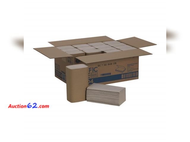 Lot 44-108b - Georgia-Pacific Pacific Blue Basic S-Fold Recycled Paper Towels by GP PRO (Georgia-Pacific),Brown,23504,250 Towels Per Pack,16 Packs Per Cas...