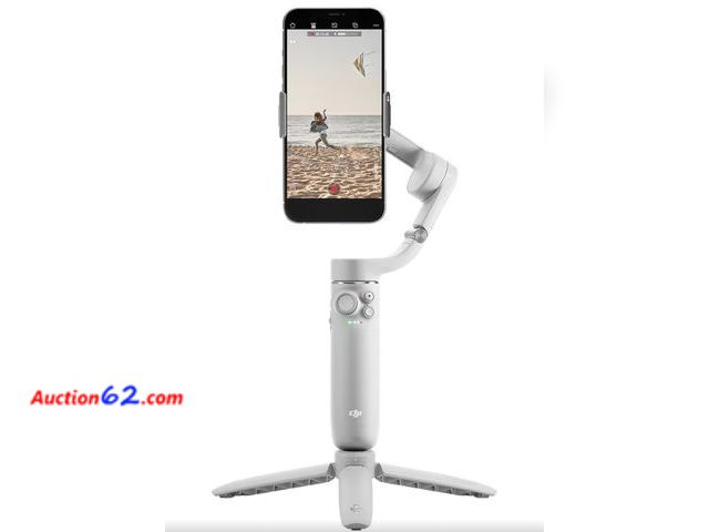 Lot 44-6565r - DJI OM 5 Smartphone Gimbal Stabilizer, 3-Axis Phone Gimbal, Built-In Extension Rod, Portable and Foldable, Android and iPhone Gimbal with Sh...