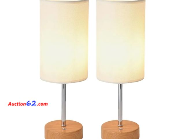 Lot 44-6556g - 2pc LED Rechargeable Small Cordless Table Lamps, Touch Control,Low Battery Reminder, 5000mAh Battery Powered Appears New, A basic inspection...