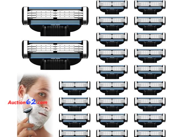 Lot 44-6579t - Mach3 Razor Blades Refills for Men - 24PCS Precision Shaving Blades with Dual Lubrication, Extra Close Shave, Compatible with Mach3 Razors A...