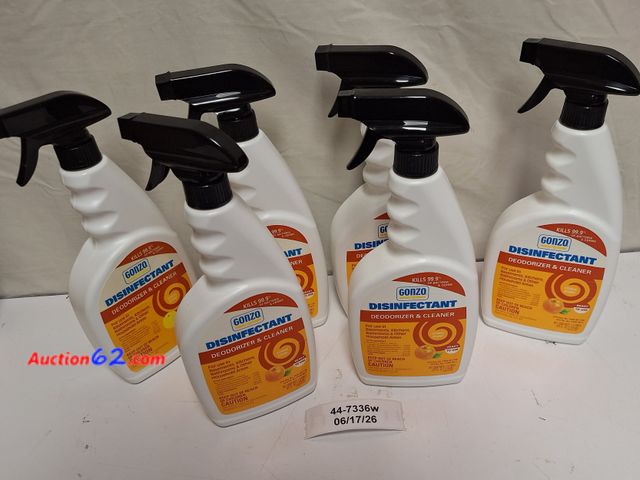 Lot 44-7336w - Lot of (6) Weimar disinfectant citrus 24 fl.oz,  E-Commerce Return, A basic inspection has been given to this item. Sold AS-IS.