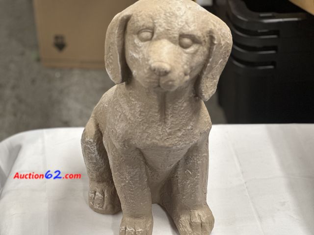 Lot 44-6023j - Dog statue made of resin pre tagged from big lots $37.99 approximately 16 inches tall.  Appears New, A basic inspection has been given to th...