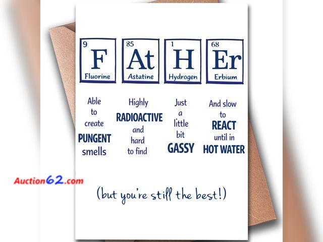 Lot 44-9242 - Lot of (23) Hqulpr Greeting Cards, Funny Father's Day Card for Dad from Daughter &amp; Son &amp; Wife, Fathers Day Present, 7x5 inches Appea...