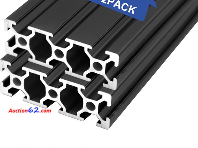 Lot 44-268M - SeekLiny 2 Pack 2060 T Slot Aluminum Extrusion 800mm Black See All Photo's Appears New, A basic inspection has been given to this item. Sold...