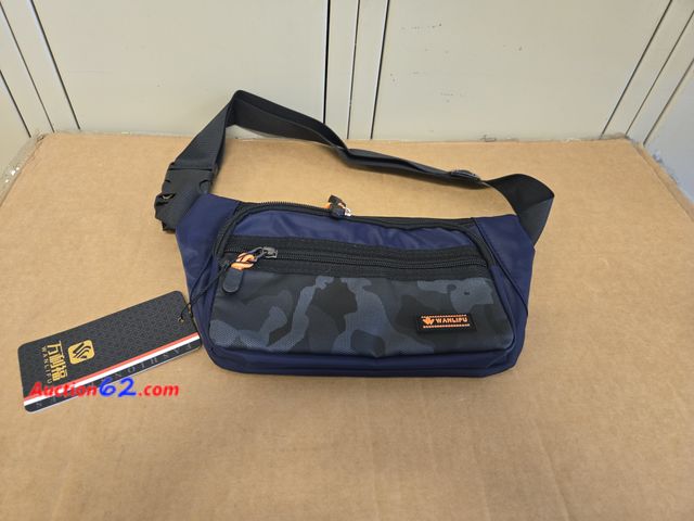 Lot 44-6777b - Wanlifu Fanny Pack Waist Pack Blue Appears New