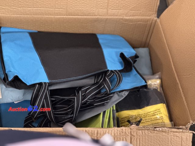 Lot 44-6113i - Box of assorted tote bags box size is approximately 20x12x16. Some are tagged. Box IS NOT completely full. Appears New, A basic inspection h...