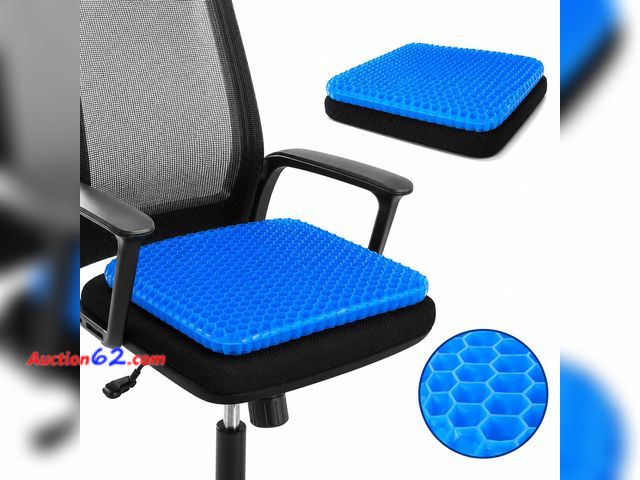 Lot 44-1680e - Pampkin Gel Seat Cushion for Long Sitting | Ergonomic Coccyx &amp; Tailbone Support for Sciatica, Hip &amp; Lower Back Pain | Breathable, Wa...